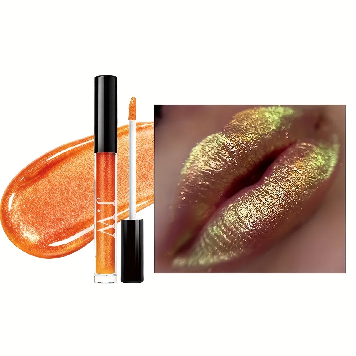 59eedbba-115c-46aa-b7ba-1dd3b4fca42f.jpg Vloeibare Lipgloss & Oogschaduw - Gouden Groene Glitter