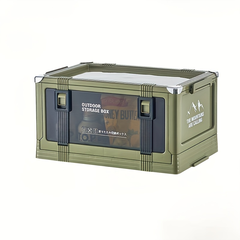 3 Colors Are , 1pc Each, Outdoor Camping Storage Box Car Trunk Organizer Car Stackable Folding Box