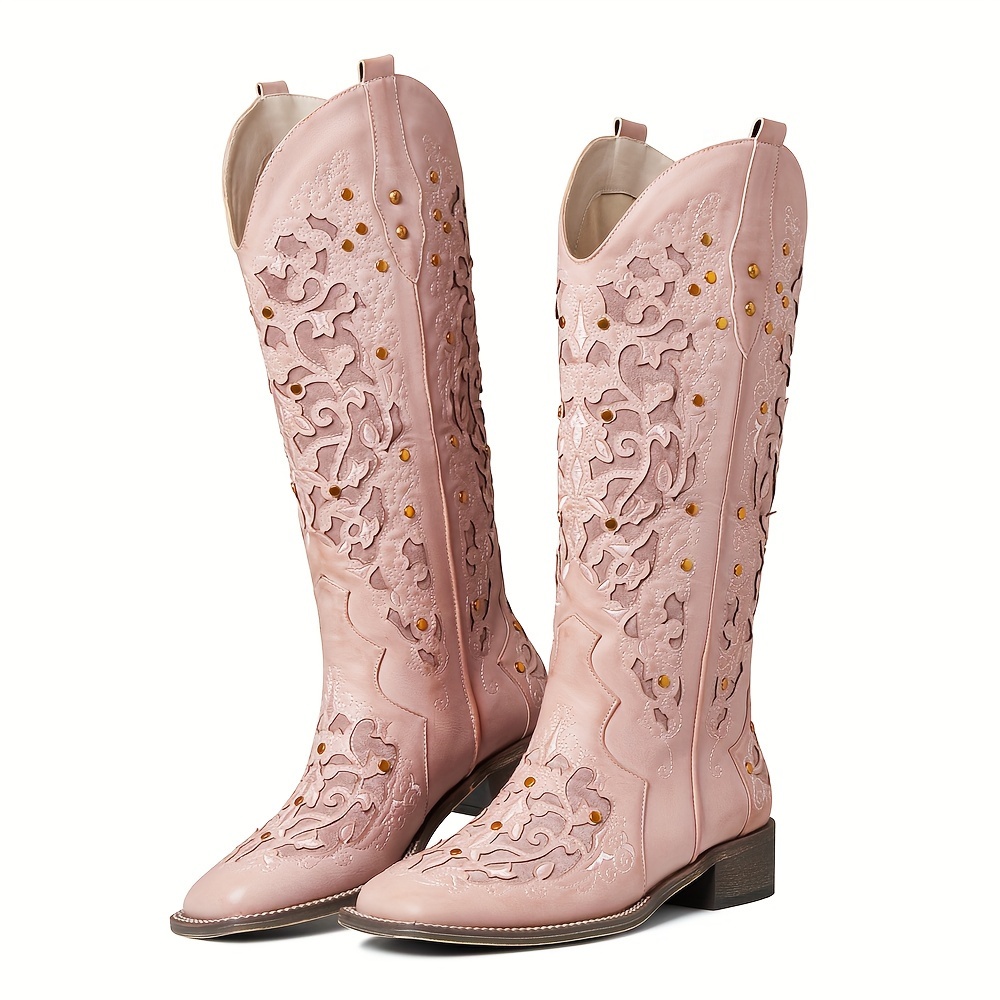 Rhinestone Cowboy Boots Women - Temu