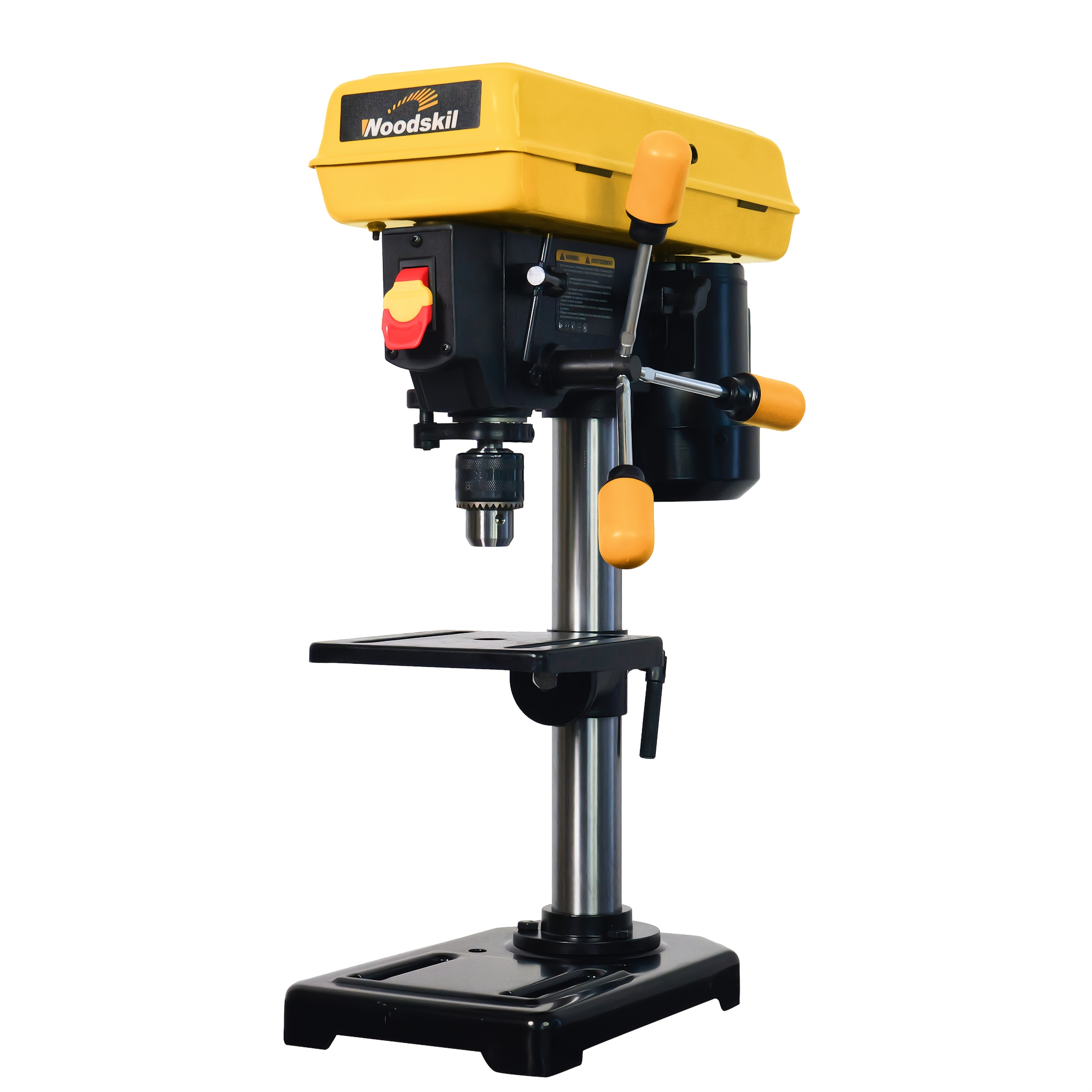 TEMU 8 Inch Drill Press, 2.3 Amp 5-speed Bench Drill Press With Steel Worktable | Corded, 120v, Plug Powered, Metal Construction, Includes Attachment