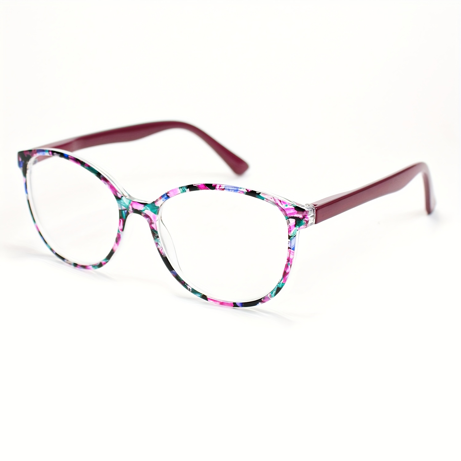 Classic Versatile Reading Glasses with Retro Patterned Frames