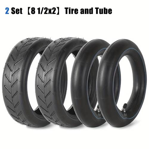 1 2 set 8 1 2x2 tire and tube set 8 5 inch scooter replacement tire 50 75 6 1 tire and inner tubes for gxl v2 xiaomi m365 pro 1s scooter tire parts off road use only
