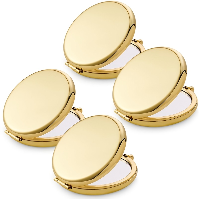 Portable Folding Makeup Mirror, Compact Double-Sided Pocket Mirror Set