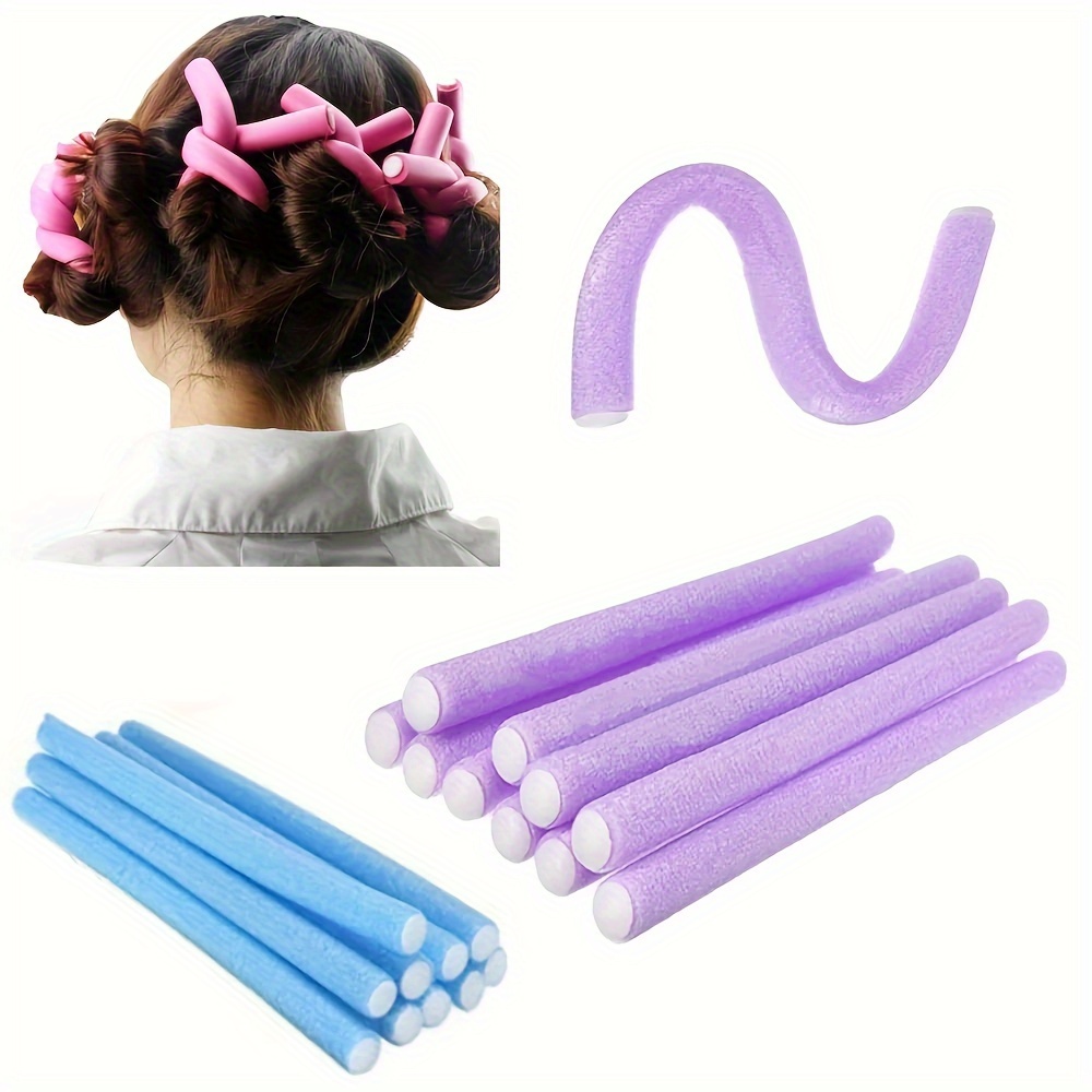 

10pcs Heatless Hair Curling Rods Set - Soft Foam Rollers For Diy Curls, No Heat Needed