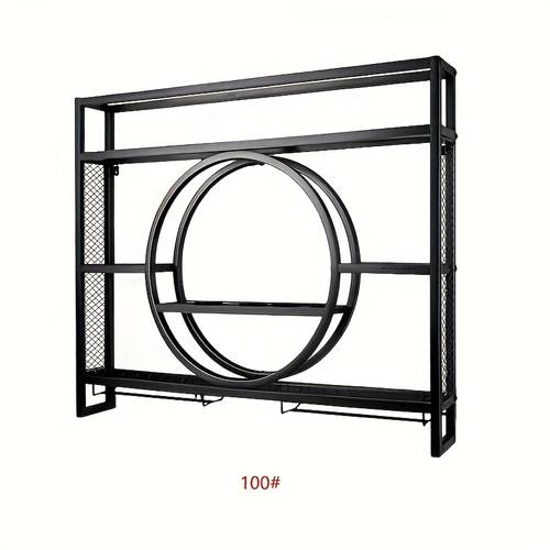 wall mounted wine rack suitable for living room dining creative hanging wine cabinet industrial style wrought iron wine bottle display rack