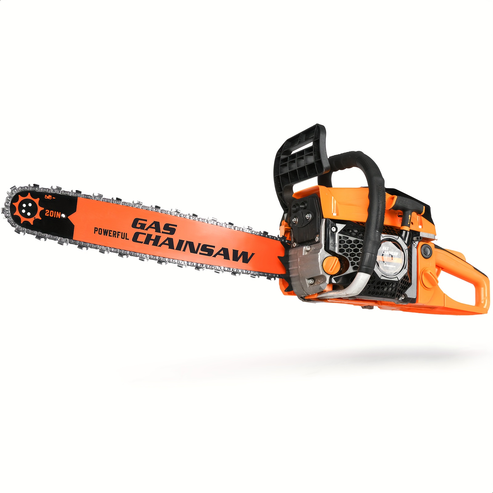 TEMU 62cc 20 Inch Gas Chainsaw, Powerful 2 Stroke Engine, Cordless Handheld Gas Chainsaw, High Efficiency For Tree Cutting, Tree Removal, And