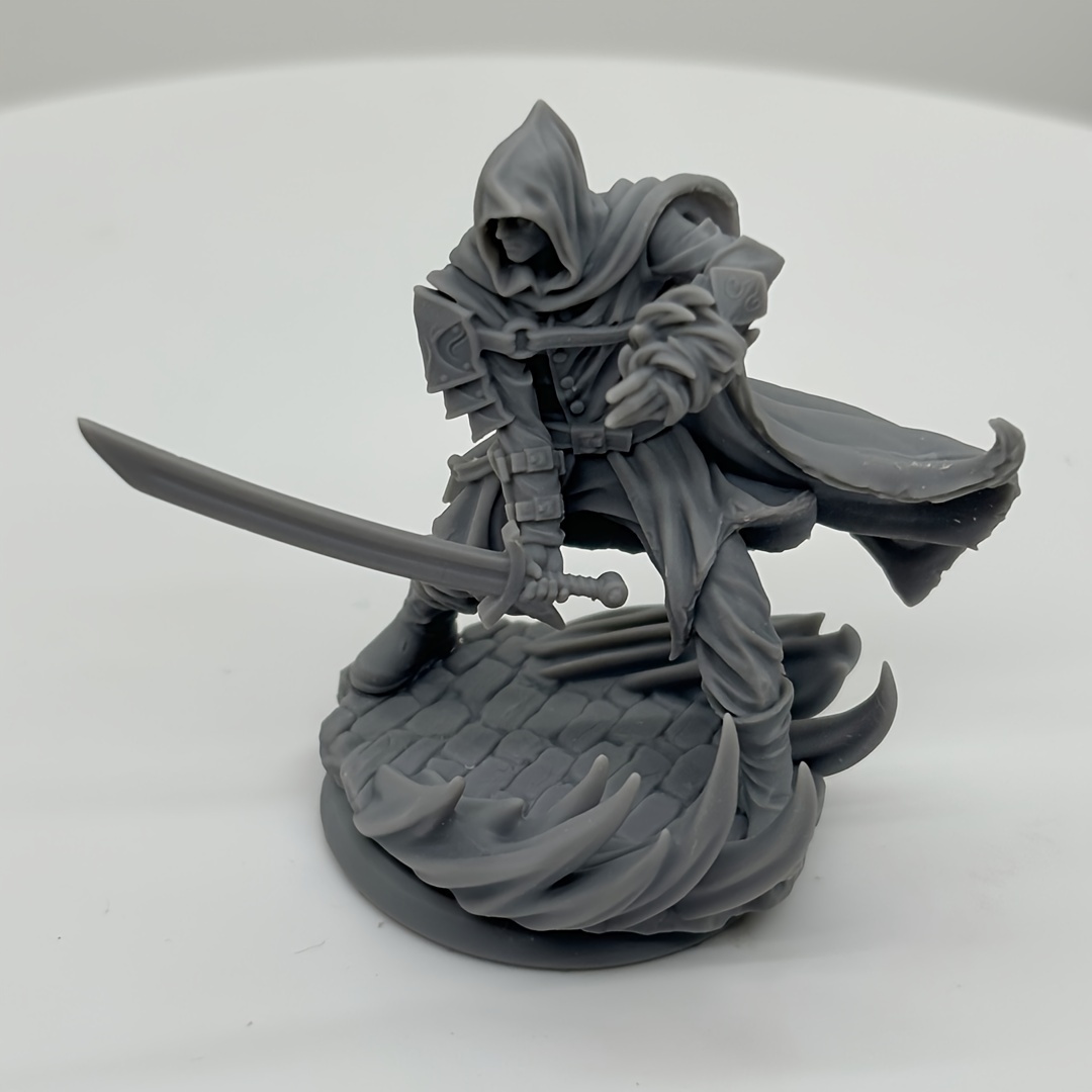 

Role Play Miniature Figurine, Hexblade Character Piece For Tabletop Games, Male Rpg Statue, 14+ Age Group, 1 Piece, 25mm Base