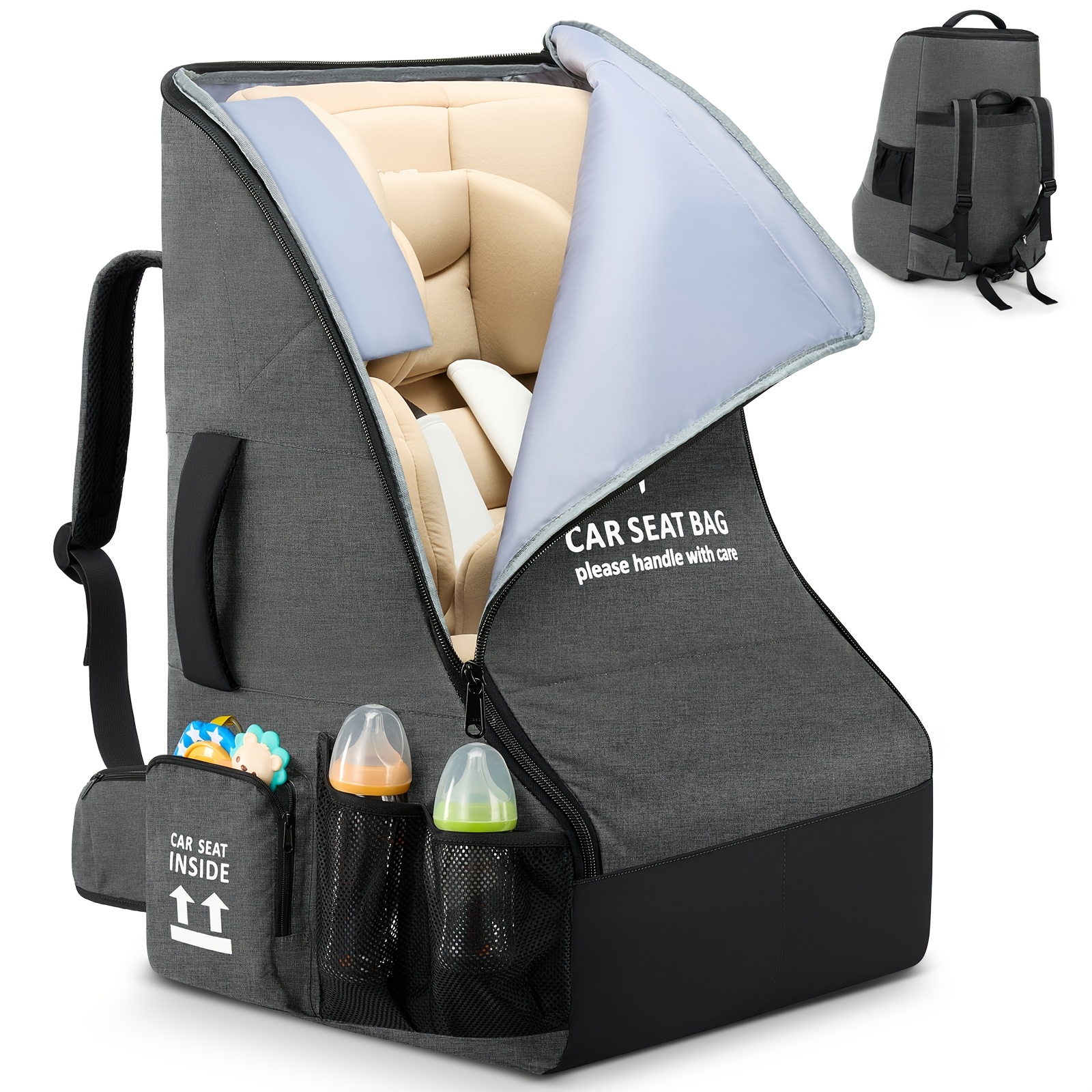 double stroller compatible with safety first car seat 1st Smooth Ride Travel System and OnBoard FLX Infant Seat, Newborn to Toddler Baby Combo, Easy-Install, Large Canopy, Ample Storage, Foldable, Rear-Facing 4-30 lbs, Monument : Baby Linked_products this lightweight stroller is Flambeau Tuff Tainer 2003, Size:10#