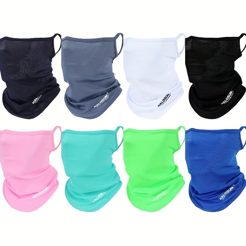 

Breathable Sun Protection Face Mask - Ice Silk Neck Gaiter For Cycling & Outdoor Activities, & Dustproof