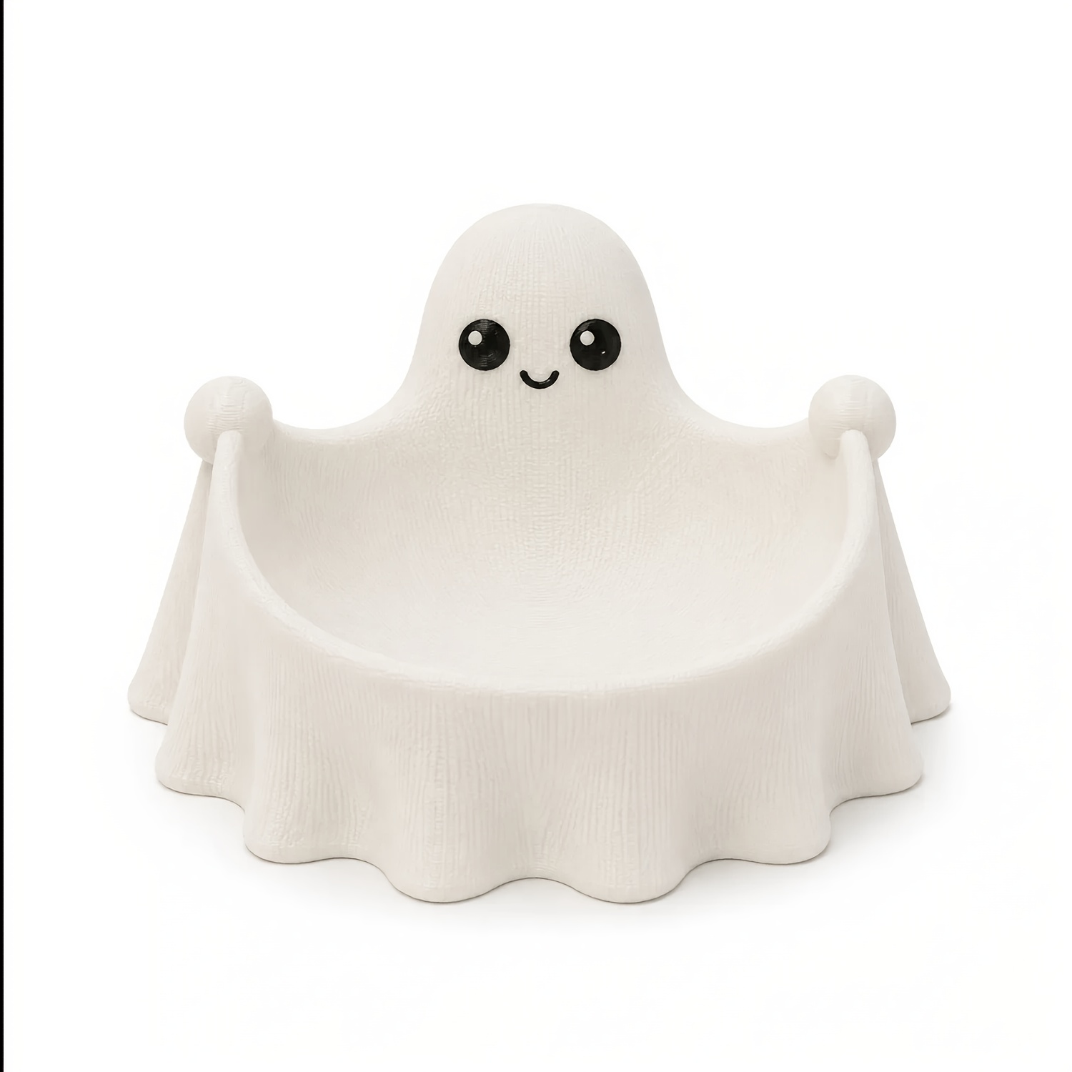 TEMU Cuenco de almacenamiento con forma de fantasma, lleno de , ideal para decoración de escritorio de Halloween, puede dulces y artículos pequeños,