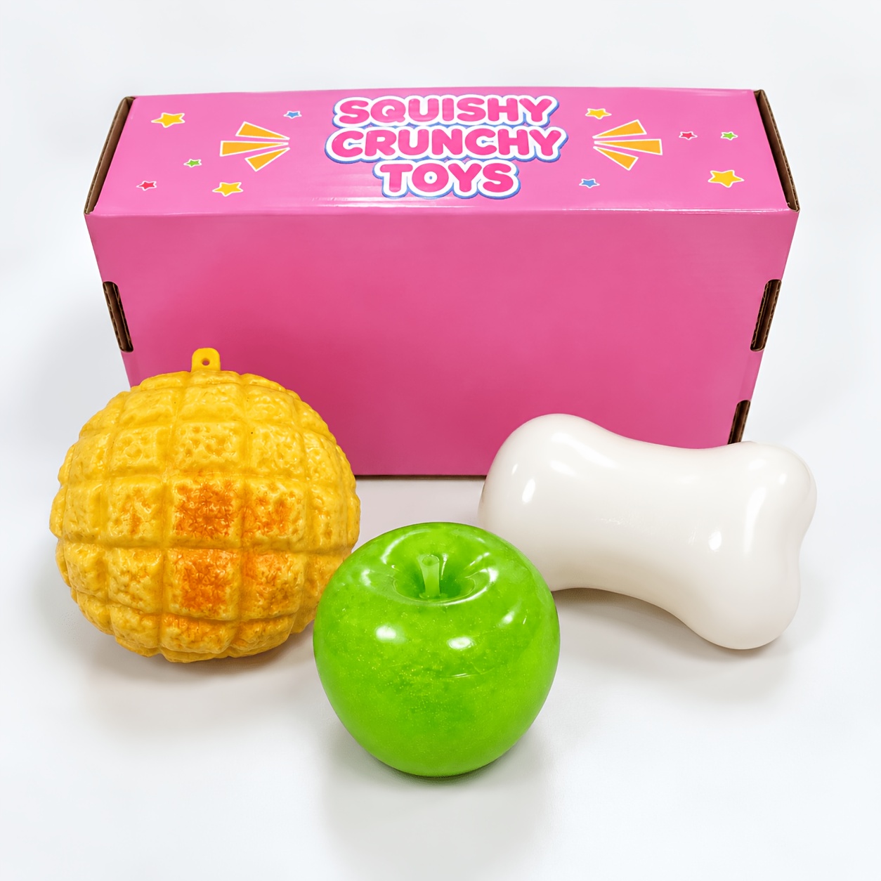 TEMU Crunchy Pineapple Bun - Bead Filled Squeeze Fidget Toy, Realistic Food Replica Design Sensory Squeeze Ball With Crunchy Asmr Feel For Adults,