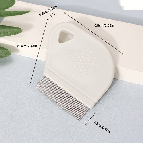 pet comb suitable for cats and dogs flea comb removes knots and dandruff has fine teeth for removing lice and durable a pet household tool