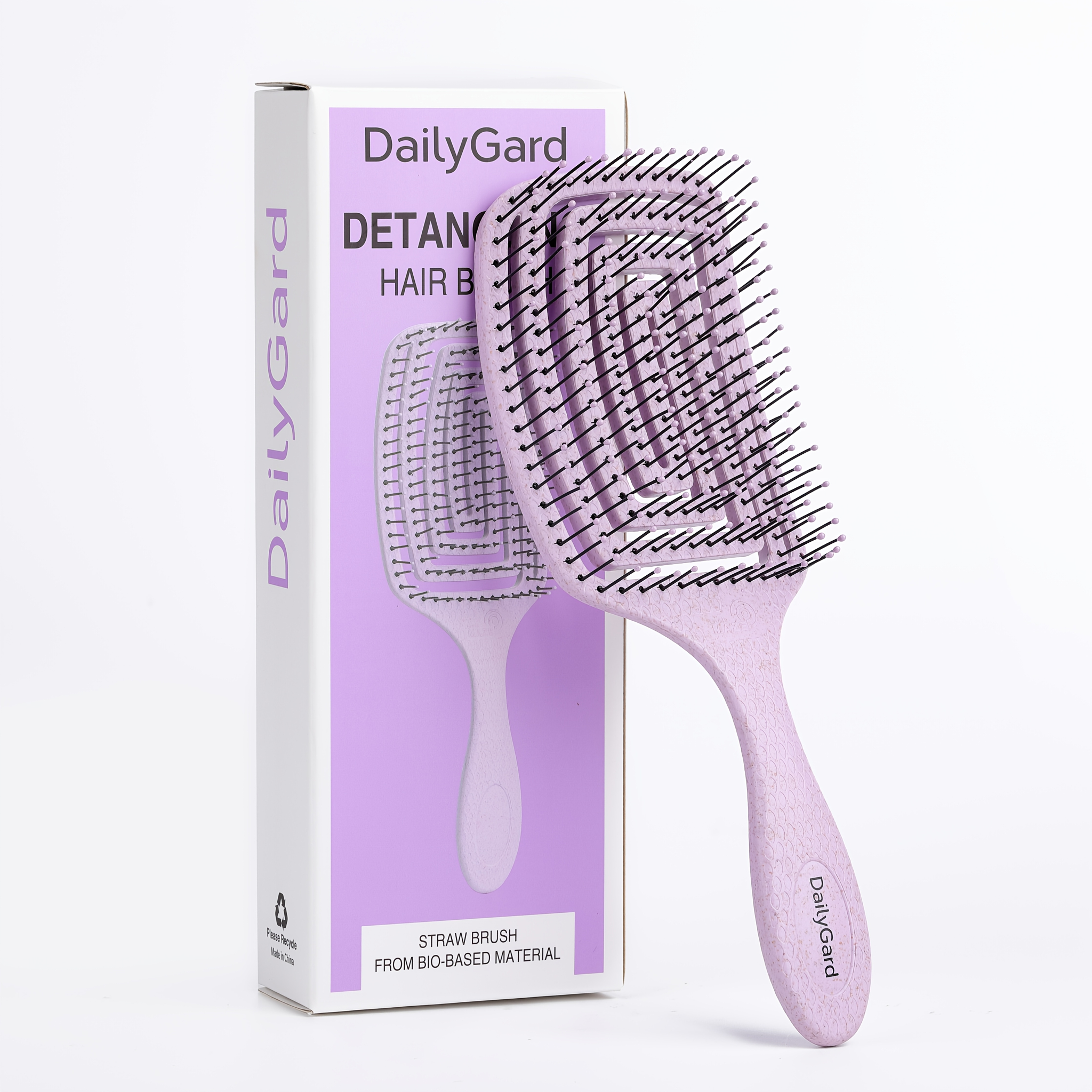 1pc Detangling Brush, Suitable For Dry And Wet Hair, Ideal For Men And Women, Professional Paddle Curved Hairbrush For Hair Types Including Straight, Curly, Thick, Long, Wavy, And Damaged Hair