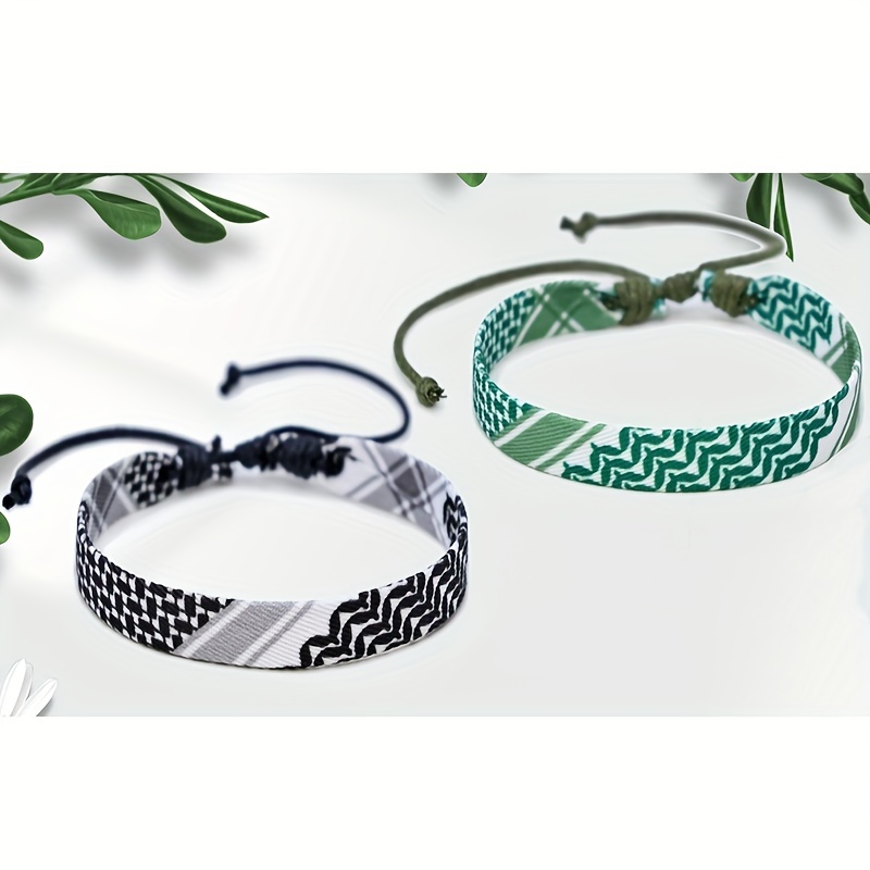 4pc Handcrafted Traditional Woven Bracelet Set