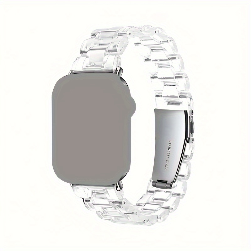 акриловый модный ремешок для часов iwatch, ремешок 45мм 41мм 44мм 40мм 42мм 38 49мм, подходящий для мужчин и женщин с разъёмным механизмом, прозрачный ремешок для iwatch 8 7 se 6 5 4 3, детали браслета 5