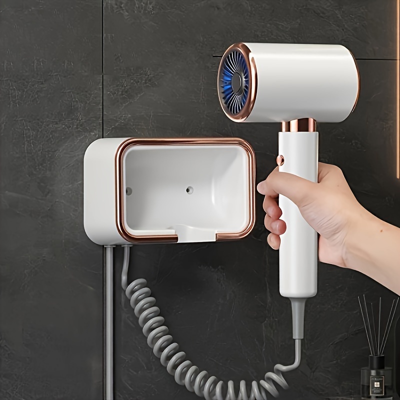 

Professional Hair Dryer With 3-speed Wind Temperature, Powerful, Wall-mounted Punch-free Hair Dryer, Hot And Cold Air Constant Temperature Hair Care Dryer Without Damaging The Hair