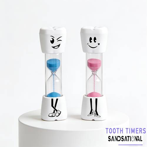 toothbrush timer smile tooth brush time sand clock sand timer two minute hour glass multi color and pink hourglass 2 pack