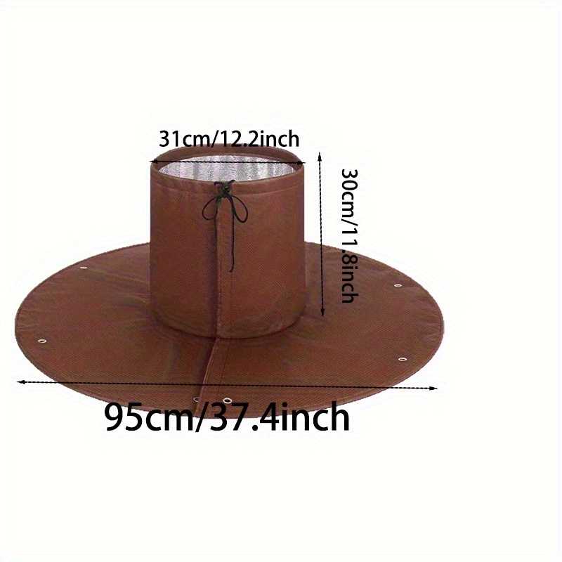 TEMU Tree Root Film Cover, Winter Tree Root Protection Cover, Designed For Outdoor Cold Weather. It Wraps Around Large , With A Large Round Base That