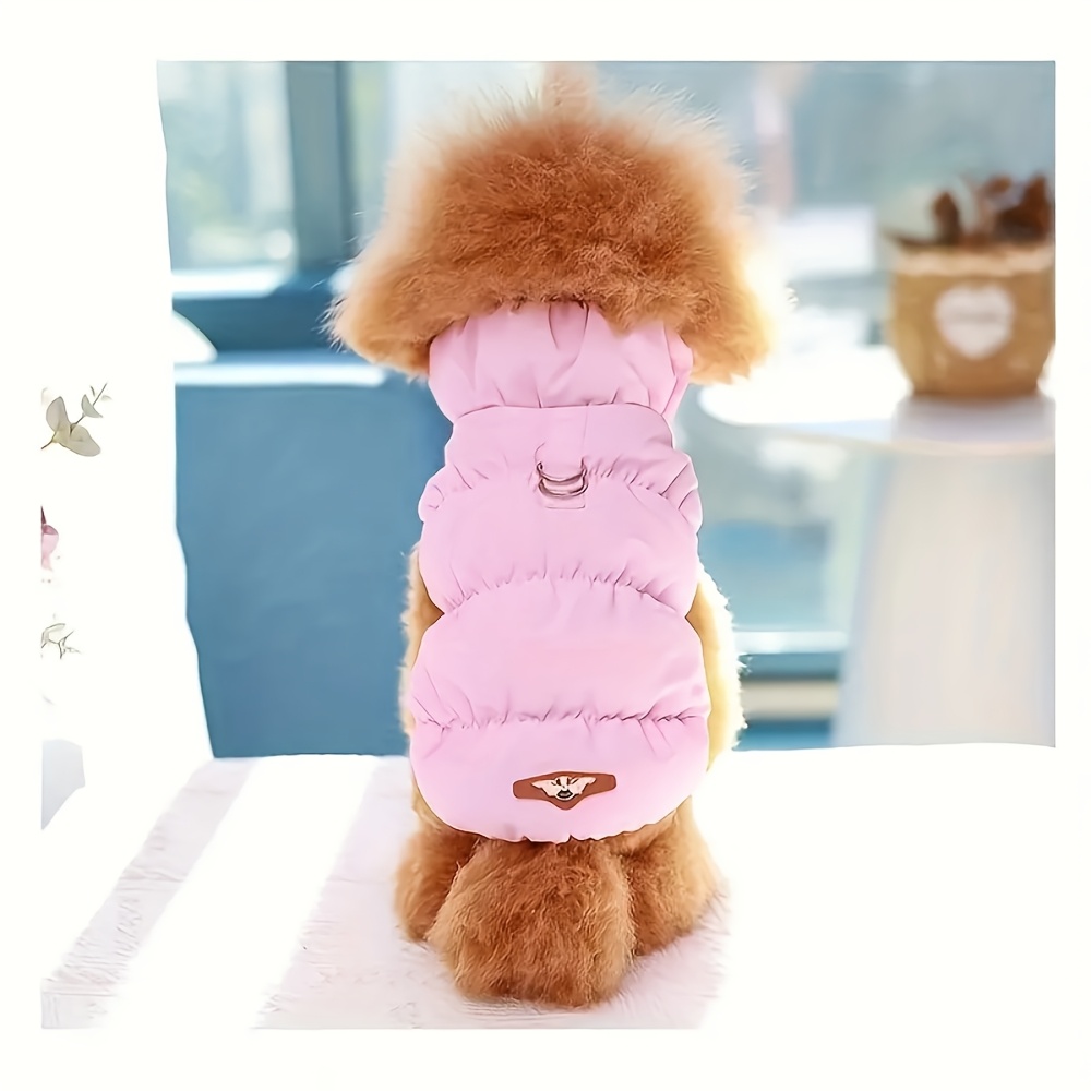 Image of 1pc Dog Clothes Girl Boy Winter Coat, Pet Small Cats And Dogs Puppy Soft Apparel Cold Weather Vest, Dog Coats For Medium Dogs