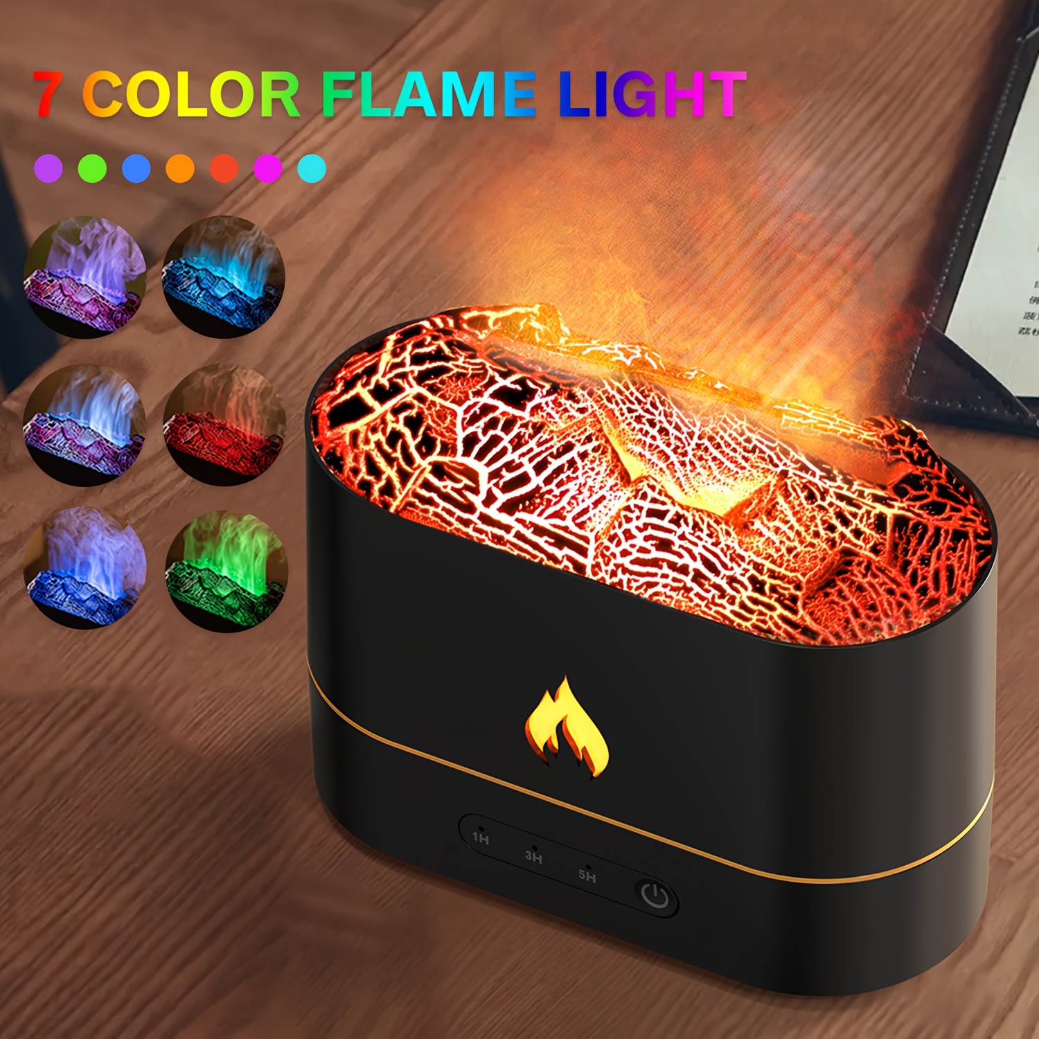 

Burning Lava Lamp, Aromatherapy Diffuser, With Color Flame Lamp, Usb, Aromatherapy, 250ml Volume Air Humidifier, Aromatherapy Dispenser, Suitable For Bedroom, Study, Living Room.