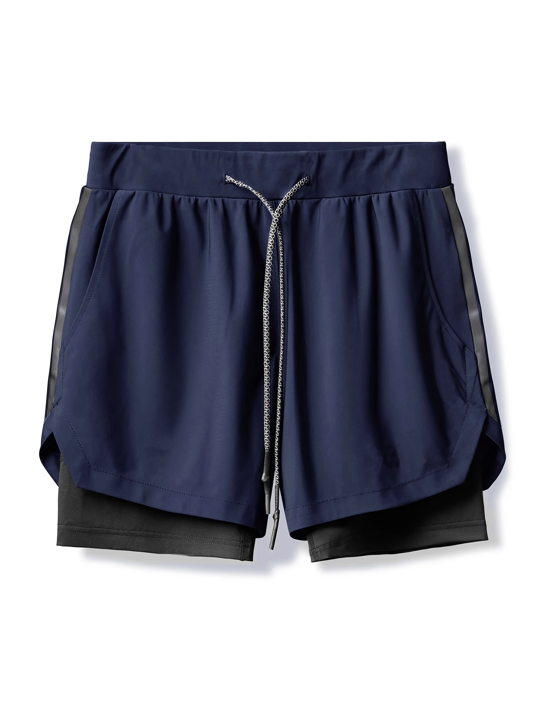 Men'S Quick-Dry Shorts for Sports, Running, And Marathons, Designed for Short Sprints And American-Style Workouts, Featuring a Liner And a Length That Doesn'T Go Past The Knees