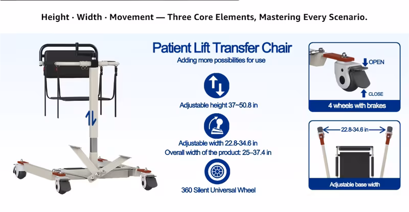 transfer chair, portable for home, transfer lift wheelchair for car, transfer chair for elderly and disabled, from bed to sofa, toilet, car, outdoor Product details 1