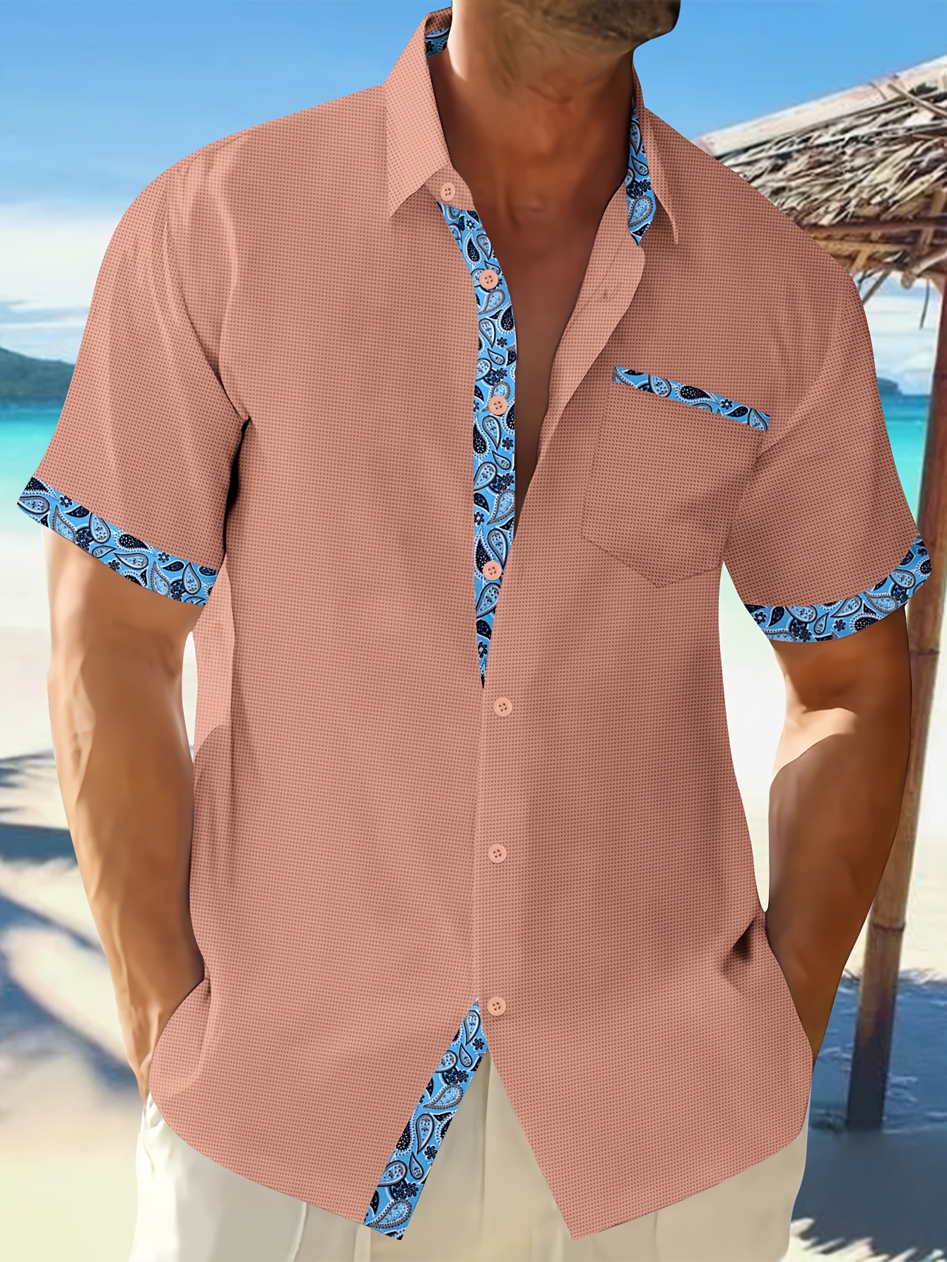 Chemise en toile à col pour homme vintage Homade ALAN STUART - France