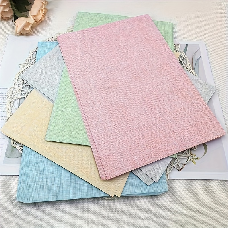 

50pcs Diy A4 Flat Fine Textured Cover Paper 180g Cardboard, Suitable For Hanging Tags, Envelope Covers, And Printing Cardboard