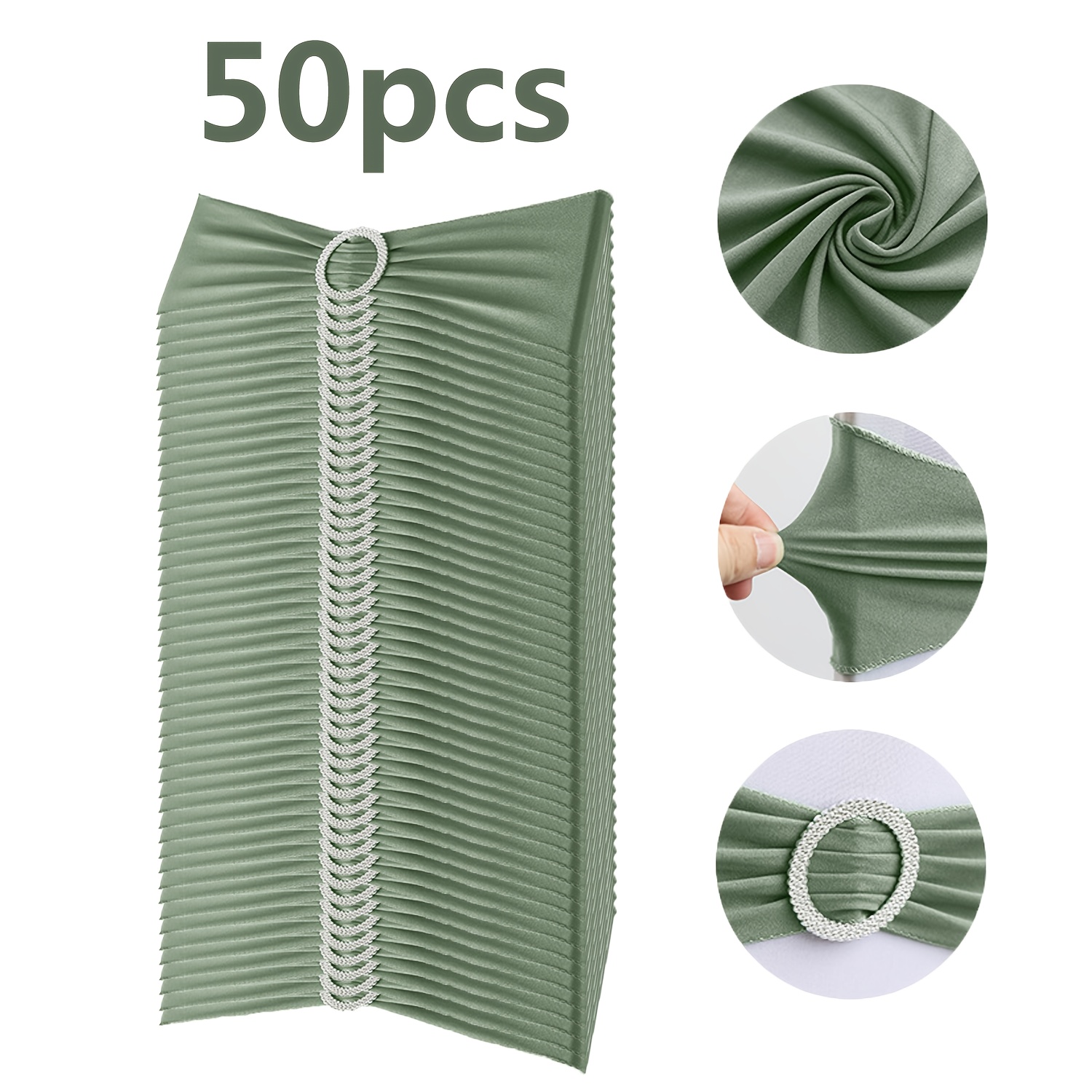 E-shop 50 Stück, Stuhl-Elastikband, Stuhlbezug-Spandex-Gurte, Stuhlbezug-Gurte, Elegante Stuhlrücken-Dekoration, , Waschbar Wiederverwendbar, Geeignet