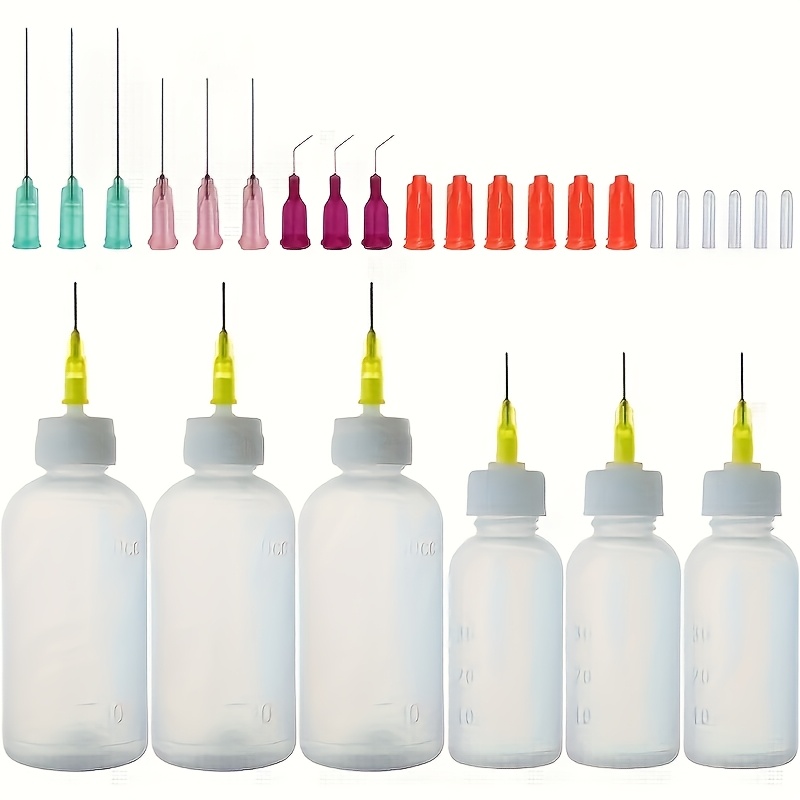 

Syringe Bottles 15pcs Dispensing And 12pcs (30ml+50ml), Plastic Syringe Bottles Bottles For Roll , Diy, , Oil