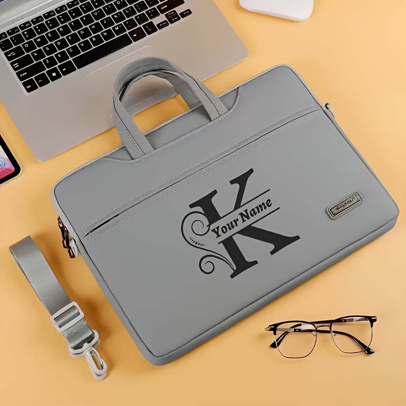 Large-Capacity Customizable Laptop Bag in Gray
