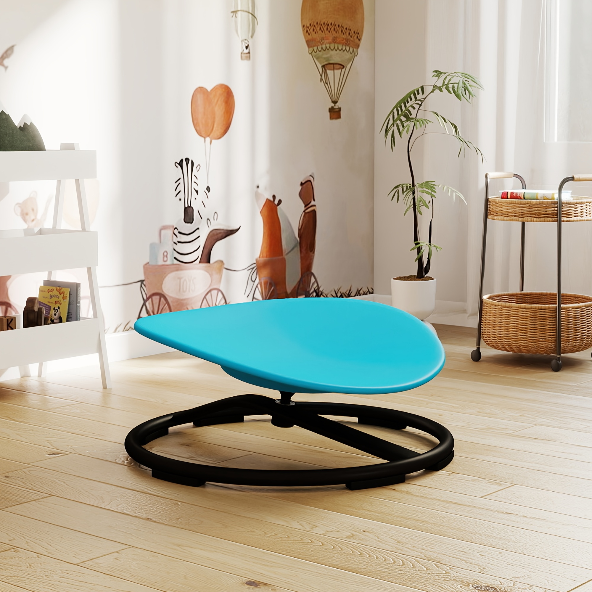 TEMU 21.6-inch Sensory Swivel Chair, Suitable For And , Weighing 220 , Available In Blue And Red Colors