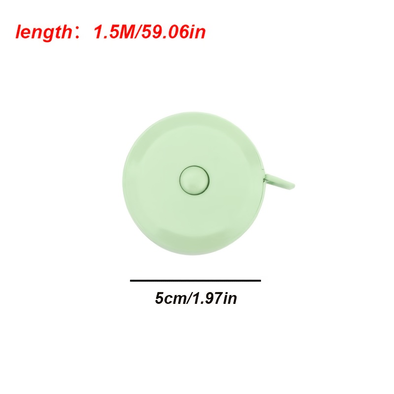 TEMU 1 Rotolo a Nastro Casuale, Righello Multifunzione ad Precisione di Piccole Dimensioni per Cintura, Tessuto e Abbigliamento, Strumenti da