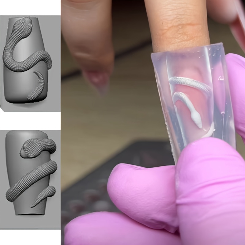 Nagel Charm Silikonformen - 3D Meerestier Design Für Epoxidharz Schmuck