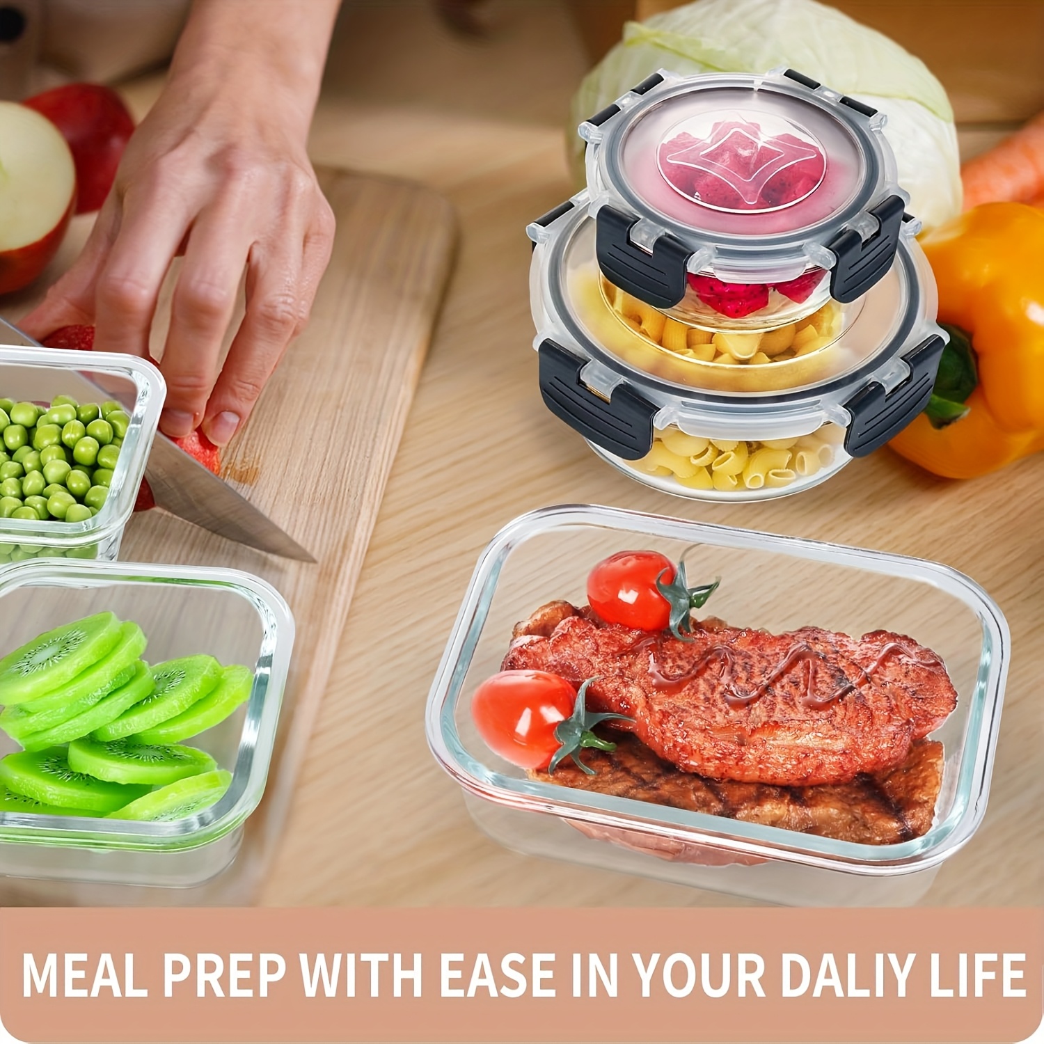 glass food storage containers 15pcs meal prep containers in glass lunch bento boxes with leak proof lids for microwave freezer dishwasher bpa free gray Product details 5