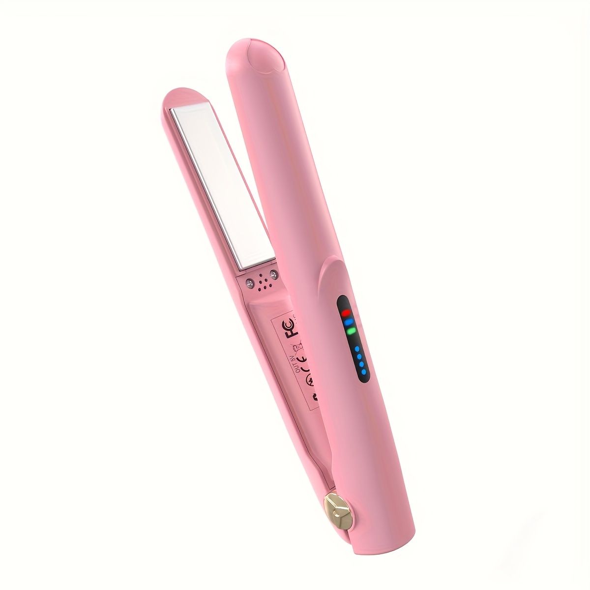 

1pc Titanium Straightener, Usb-c Rechargeable, 2500mah Battery, 3 , , -scald, , Ion For Wet/dry , Portable