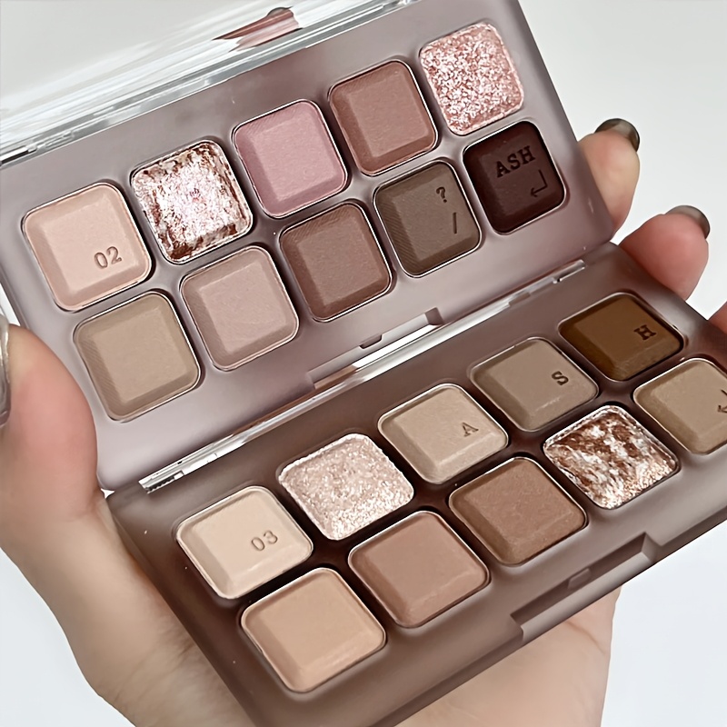 small keyboard ten color eyeshadow palette cool - Temu