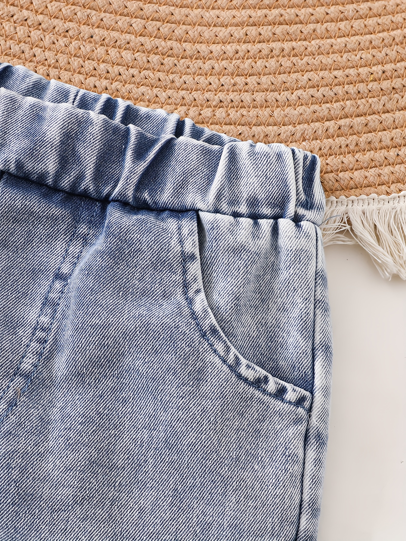 vintage cute   denim two piece set for baby boys for autumn and winter for outdoor Product details 3