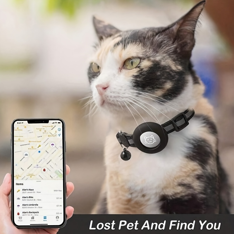 1pc compatible for   airtag case suitable for cat collar dog collar protective cover soft cover with airtag holder for collars up to 0 6 inch fits for small pets puppies collar airtag device not included Product details 8