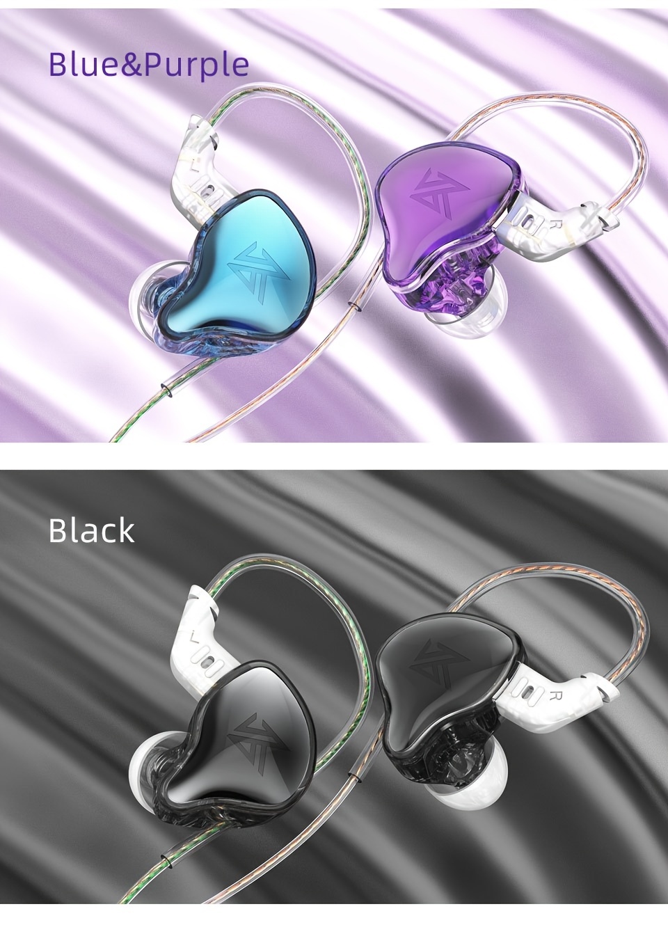 kz edc subwoofer in ear monitor headphones with noise cancellation and built in mic ideal for musicians djs singers Product details 11