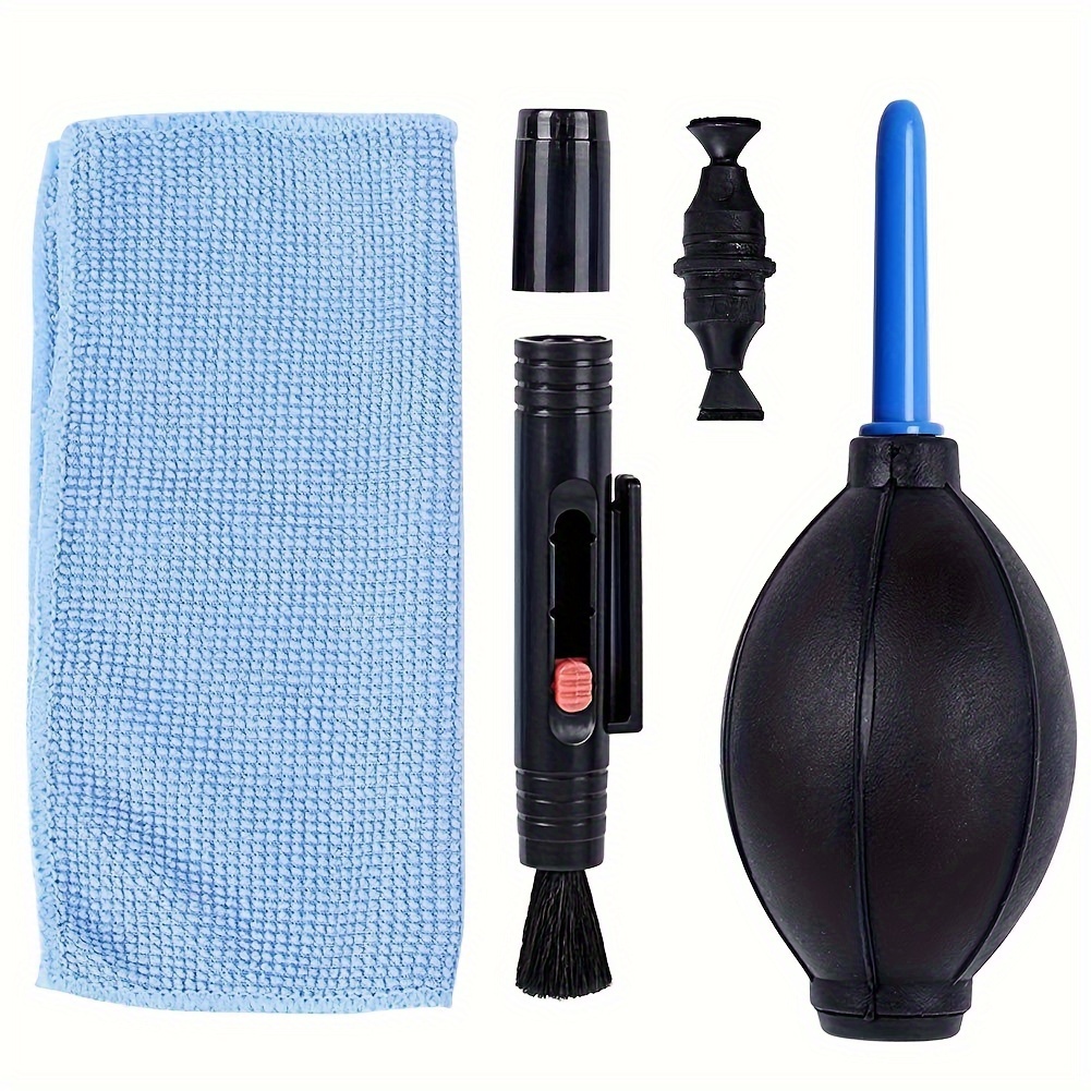 

Camera Lens Cleaning Kit, 3-in-1 Photography Accessory, Dust Blower With Microfiber Cloth, Lens Cleaning Tool For Dslr Cameras