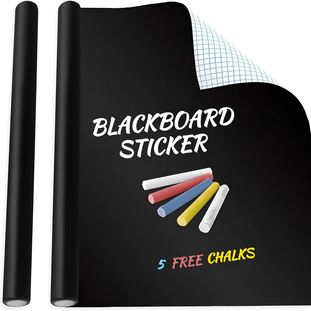 

Self-adhesive Blackboard Stickers That Cut, Suitable For Blackboard Walls, Erasable, Waterproof, , And With Strong , Ideal For Doodling, Teaching, Writing, And As A Message Board.