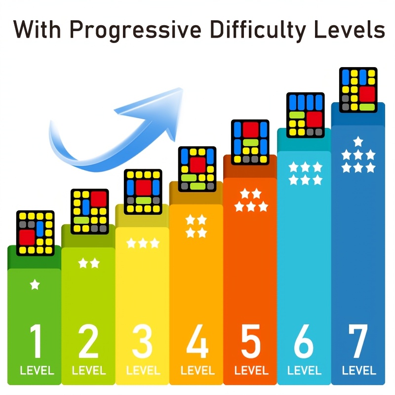 Logical Sliding Puzzle Electronic Building Blocks Game