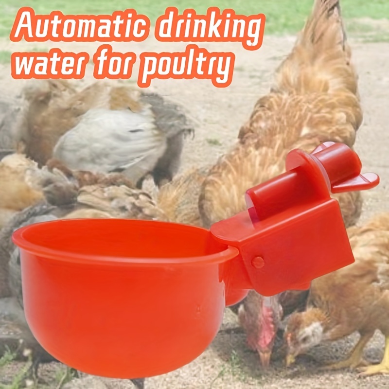 

1pc Poultry Waterer - -fed, -, Cup For , , Turkey - To , -saving, Efficient Farming Tool