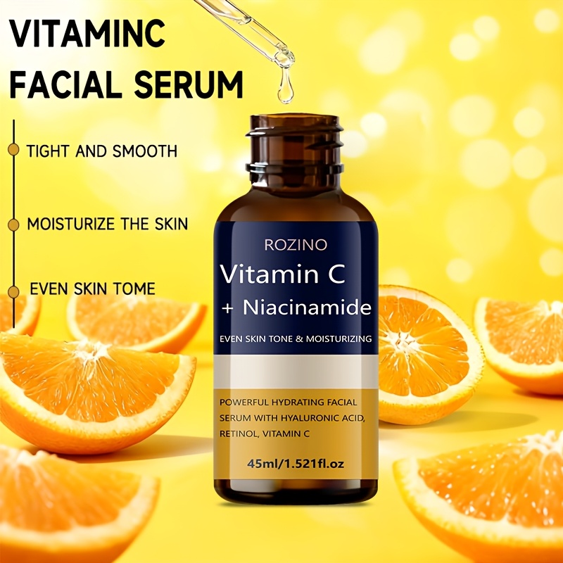 Efect Instant de Lifting și Fermitate. Esență cu Acid Hialuronic și Nicotinamidă, Îngrijire a Pielii, Antioxidant pentru Pungi de Sub Ochi, Cearcăne și Riduri, Reduce Vizibil Cearcănele, Ridurile și Semnele de Îmbătrânire, Hidratare Profundă în 5 Secunde, Hidratare Puternică