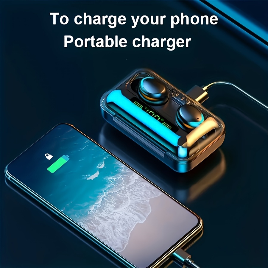 BRIAME TWS Hi-Fi Stereo Wireless Earbuds with Charging Case, Touch Control, Wireless 5.0, High-Quality Audio, Capacitive Mic, Lightweight Design for Sports, Gaming, and Everyday Use - Ideal Gift for Men and Women, Gaming Headphones | Portable Charging Case | Stylish Earphones, Earbuds Wireless