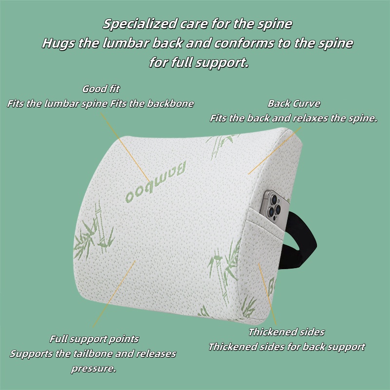 a simple   back cushion suitable for   designed to pressure and assist sleep providing neck and lumbar support ideal for office rest portable and washable featuring a minimalist     used   room bedroom office or car making it a   gift Product details 2