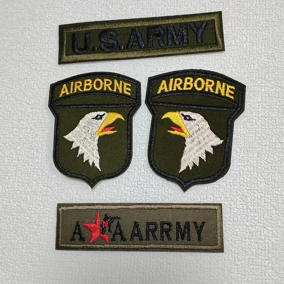 

4pcs Iron-on Embroidered Badges Patches For Men, Fashion Accessories For Backpack Hat Clothes