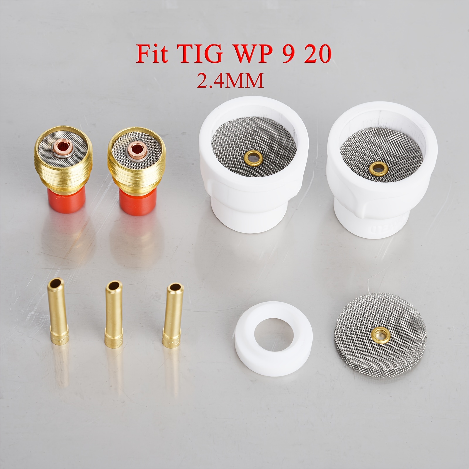 Tig Welding #12 White Ceramic Nozzle Cup Kit Wp9 20 Additions