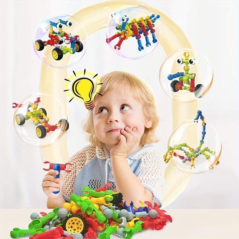 132pcs Kids STEM Building Toys, Educational Gift
